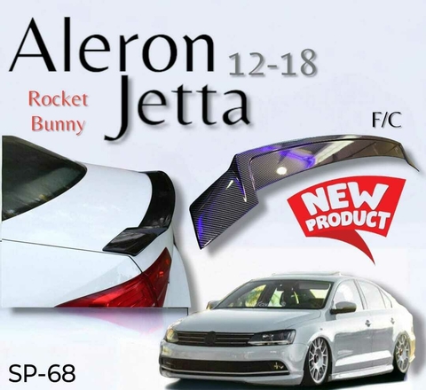 Alerón rocket jetta mk6 fibra de carbono