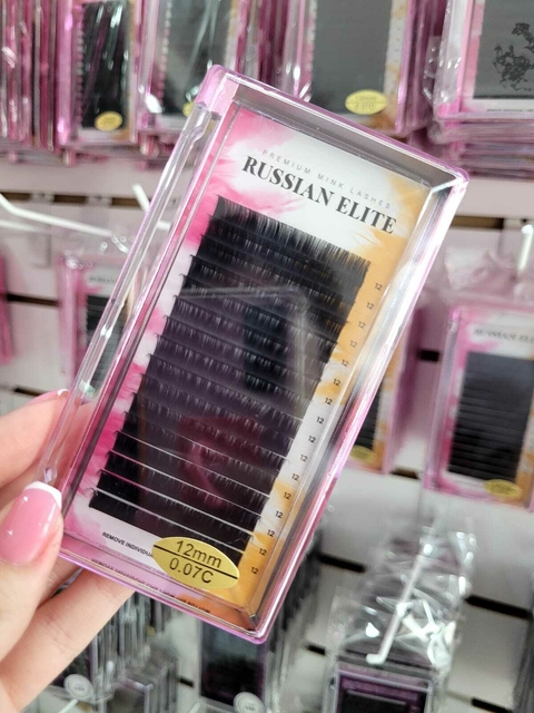 PESTAÑAS RUSSIAN ELITE 0,07 CURVA C MEDIDAS UNICAS