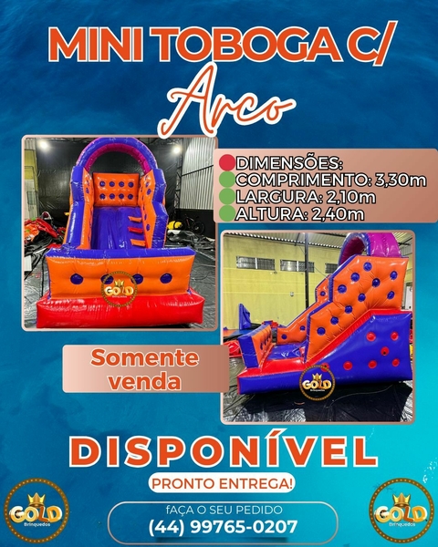 MINI TOBOGÃ COM ARCO - C/ MOTOR