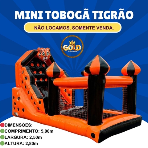 MINI TOBOGÃ DO TIGRÃO COM PISCINA E ARCO- C/ MOTOR
