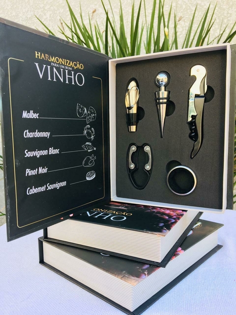 Kit estojo Luxo na forma de Livro 5 peças