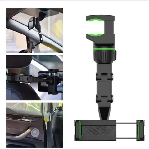 Suporte Pra Celular Veicular Encaixe Retrovisor 360° - Extra forte
