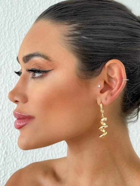 Brinco folheado a Ouro 18k