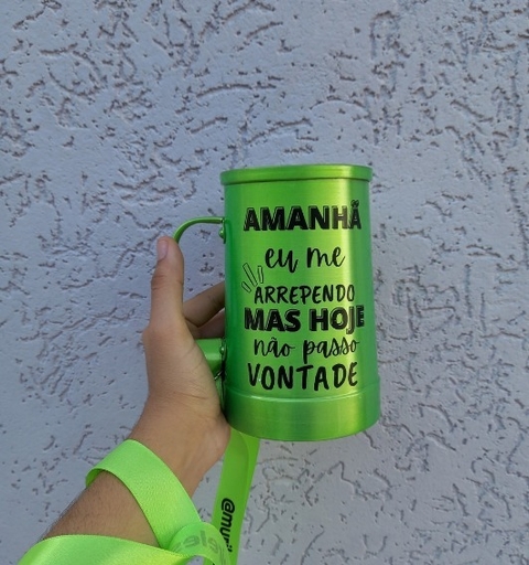 Caneca 850 ml taberneira e tirante personalizado