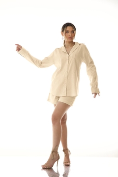 45 - CONJUNTO EM LINHO - loja online