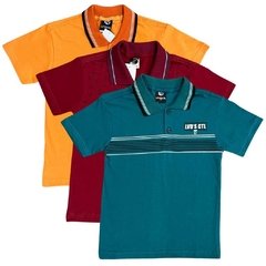 kit 3 Camisas Polo Infantil – Moda Juvenil do 4 ao 14! - Maximus Confecções