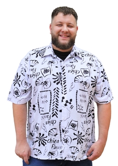 Imagem do Camisa Floral Havaiana, Estampada De Viscose Manga Curta