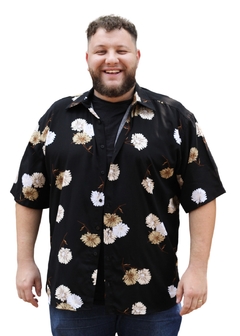 Camisa Floral Havaiana, Estampada De Viscose Manga Curta - comprar online