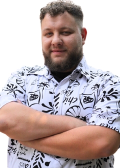 Camisa Floral Havaiana, Estampada De Viscose Manga Curta - Maximus Confecções
