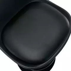 Banqueta Tulip negra patas negras - SIDECO