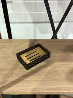 Imagen de Set de acrilico y Bambu x 5 NEGRO