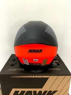 CASCO HAWK T-RACER NARANJA + GUANTES DE REGALO - comprar online