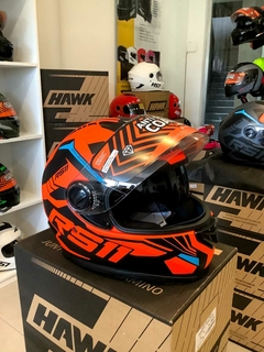 CASCO HAWK RS11 REVO ROJO + GUANTES DE REGALO