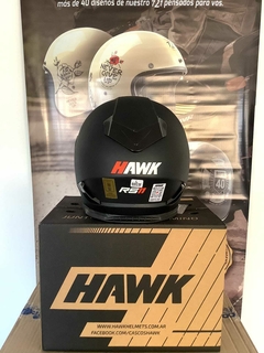 CASCO HAWK RS11 DOBLE VISOR NEGRO MATE + GUANTES DE REGALO - tienda online