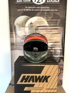CASCO HAWK RS1 FULL VERDE CAMOUT + GUANTES DE REGALO - AFSTORE