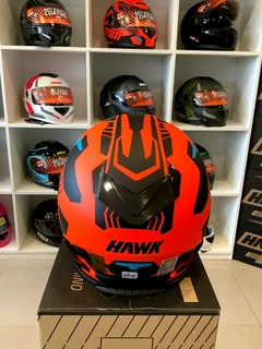 CASCO HAWK RS11 REVO ROJO + GUANTES DE REGALO - comprar online