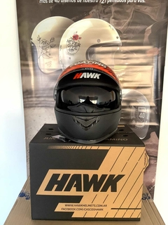 CASCO HAWK RS11 DOBLE VISOR NEGRO MATE + GUANTES DE REGALO - comprar online