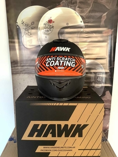 CASCO HAWK RS11 DOBLE VISOR NEGRO MATE + GUANTES DE REGALO - AFSTORE