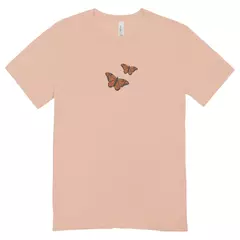 Camisa Feminina Baby Look Borboletas