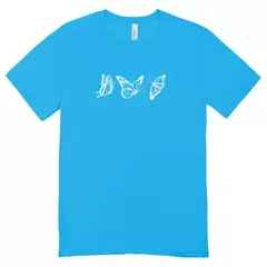 Camisa Feminina Baby Look De Borboletas - loja online