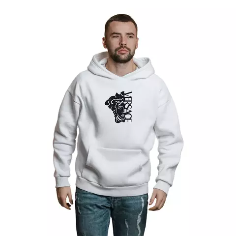 Blusa Moletom Versace Medusa Com Capuz Premium