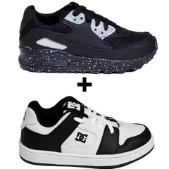 Imagem do Kit 2 Tênis Infantil Mini Max AIR + Tênis Infantil DC Shoes Skatista