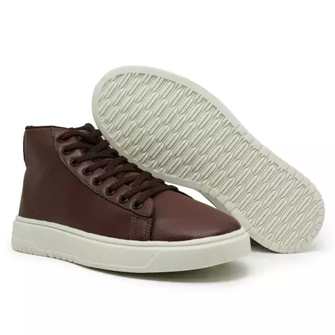 Tênis Masculino Botinha Cano Médio Casual