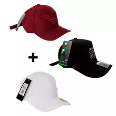 Kit 3 Bonés Premium Modelos Sortido Marcas - comprar online