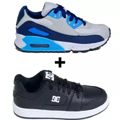 Kit 2 Tênis Infantil Mini Max AIR + Tênis Infantil DC Shoes Skatista - comprar online