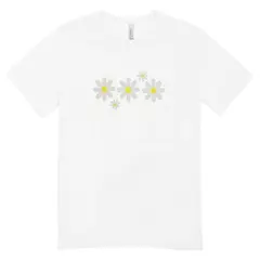 Camisa Feminina Baby Look Flores