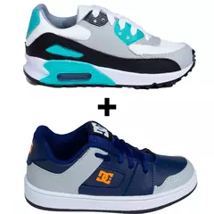 Kit 2 Tênis Infantil Mini Max AIR + Tênis Infantil DC Shoes Skatista - comprar online