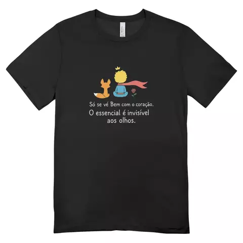 Camisa Feminina Baby Look Frase Do Pequeno Príncipe