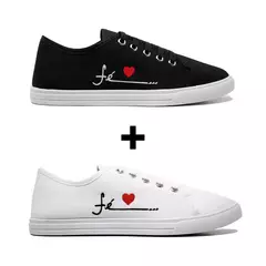 Kit 2 Tênis Feminino Casual FÉ - comprar online