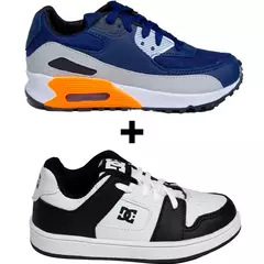 Imagem do Kit 2 Tênis Infantil Mini Max AIR + Tênis Infantil DC Shoes Skatista