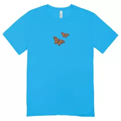 Camisa Feminina Baby Look Borboletas - loja online