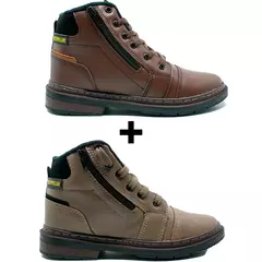 Kit 2 Bota Masculina Caterpillar Zíper - Loja Urban Style