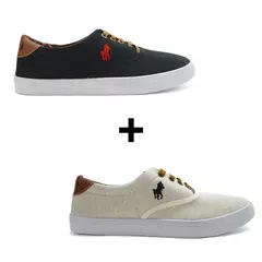Kit 2 Sapatênis Masculino Polo Casual - loja online