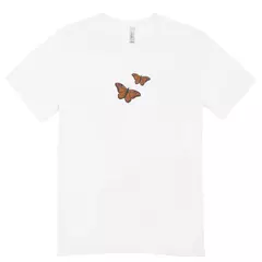 Camisa Feminina Baby Look Borboletas