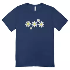 Camisa Feminina Baby Look Flores na internet