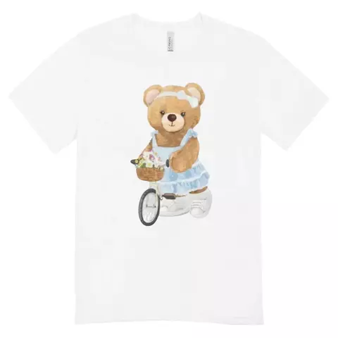 Camisa Feminina Baby Look Ursinha