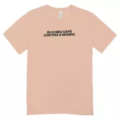 Camisa Feminina Baby Look Café E Coragem
