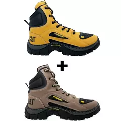 Kit 2 Bota Coturno Caterpillar CAT Cano Médio - Loja Urban Style