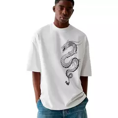 Camiseta Masculina Oversized Dragão