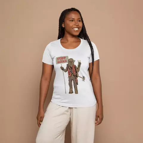 Camisa Feminina Baby Look Chew Peace