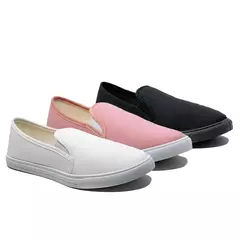 Kit 3 Tênis Feminino Slip On Casual