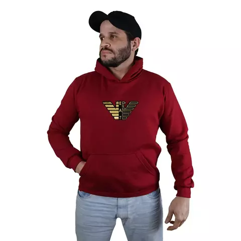 Blusa Moletom Empório Armani EA7 Com Capuz Premium