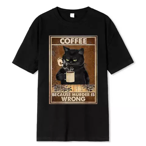 Camisa Cat Coffee