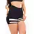 Short Fitness Preto Detalhe Branco com Tela REF: LX196 - comprar online