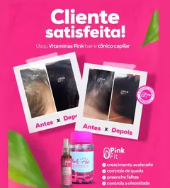TÔNICO CAPILAR PINK FIT - CRIS NOVA FIT PINK FIT