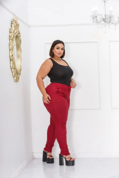 Calça Social Alfaiataria Bengaline Cinto Fixo na internet